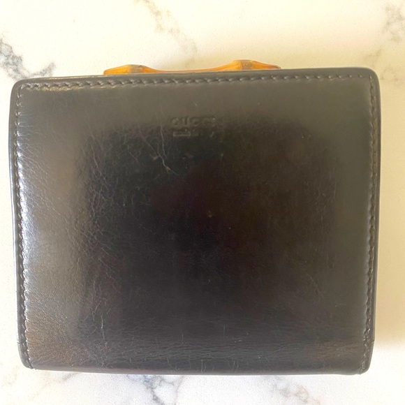 Vintage GUCCI bamboo wallet - Picture 2 of 9